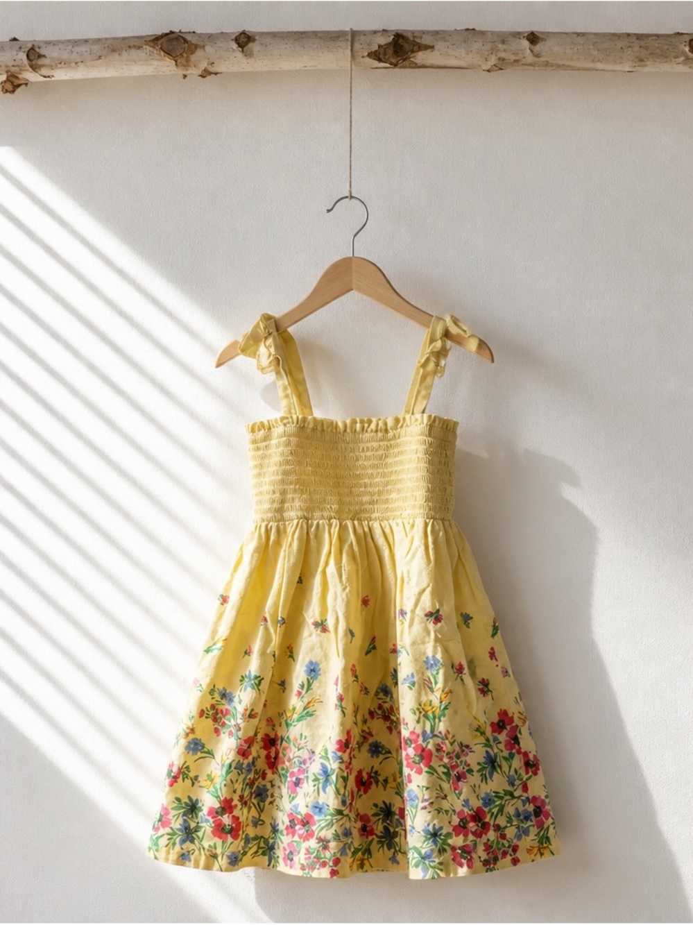 Baby Gap Yellow Floral Smocked Sundress for Girls